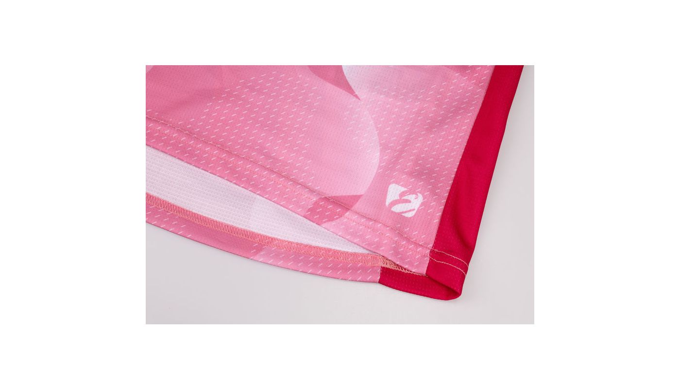 Etape - dámské volné triko/dres ROXY, růžová/bílá - 5