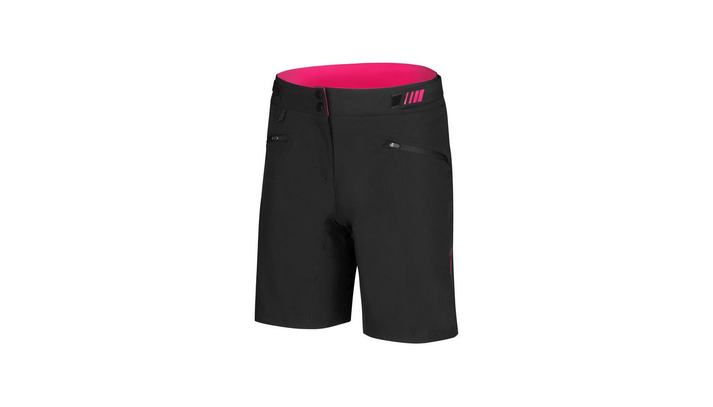 Etape – dámské volné kalhoty CAT 2.0, černá/růžová - 1