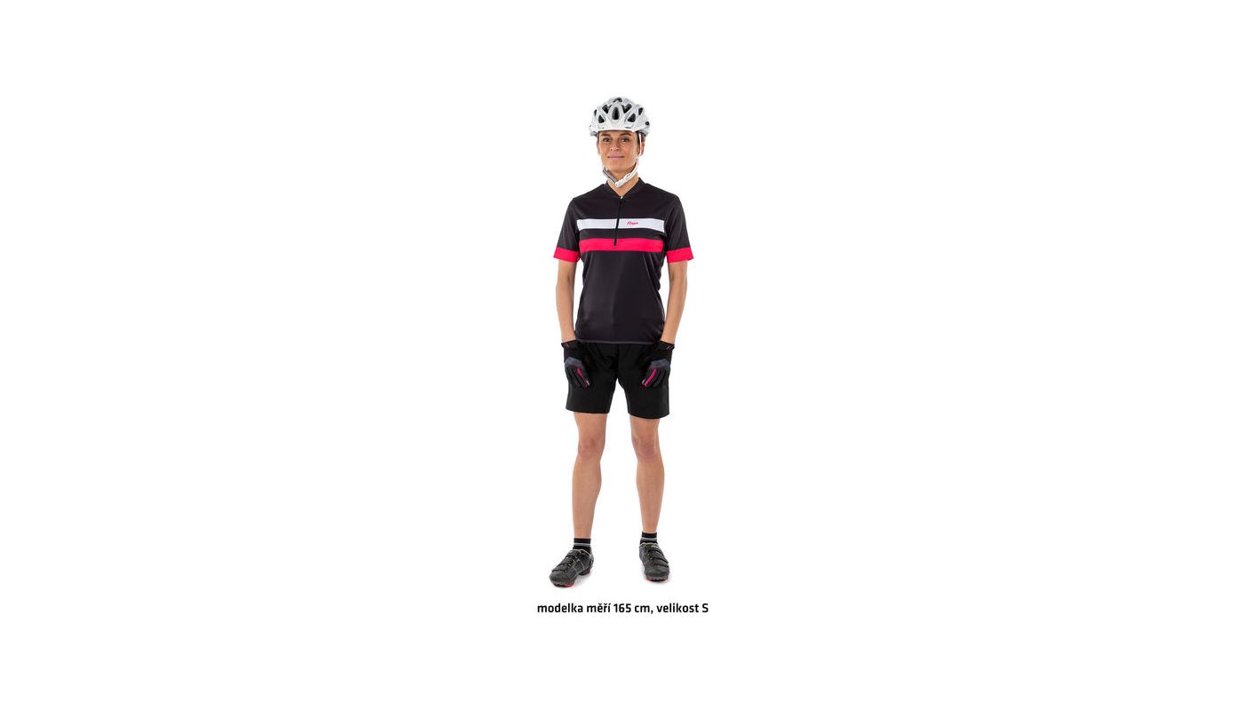 Etape – dámské volné kalhoty CAT 2.0, černá/růžová - 13