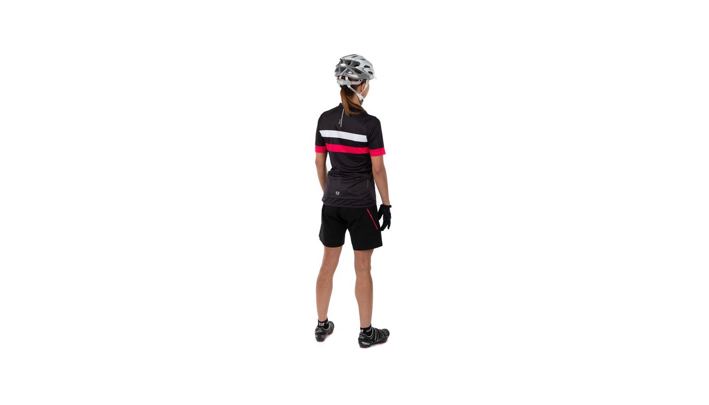 Etape – dámské volné kalhoty CAT 2.0, černá/růžová - 14