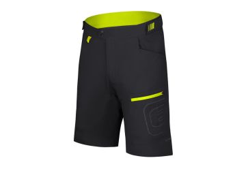 Etape – pánské volné kalhoty FREEDOM 3.0, černá/limeta - 1