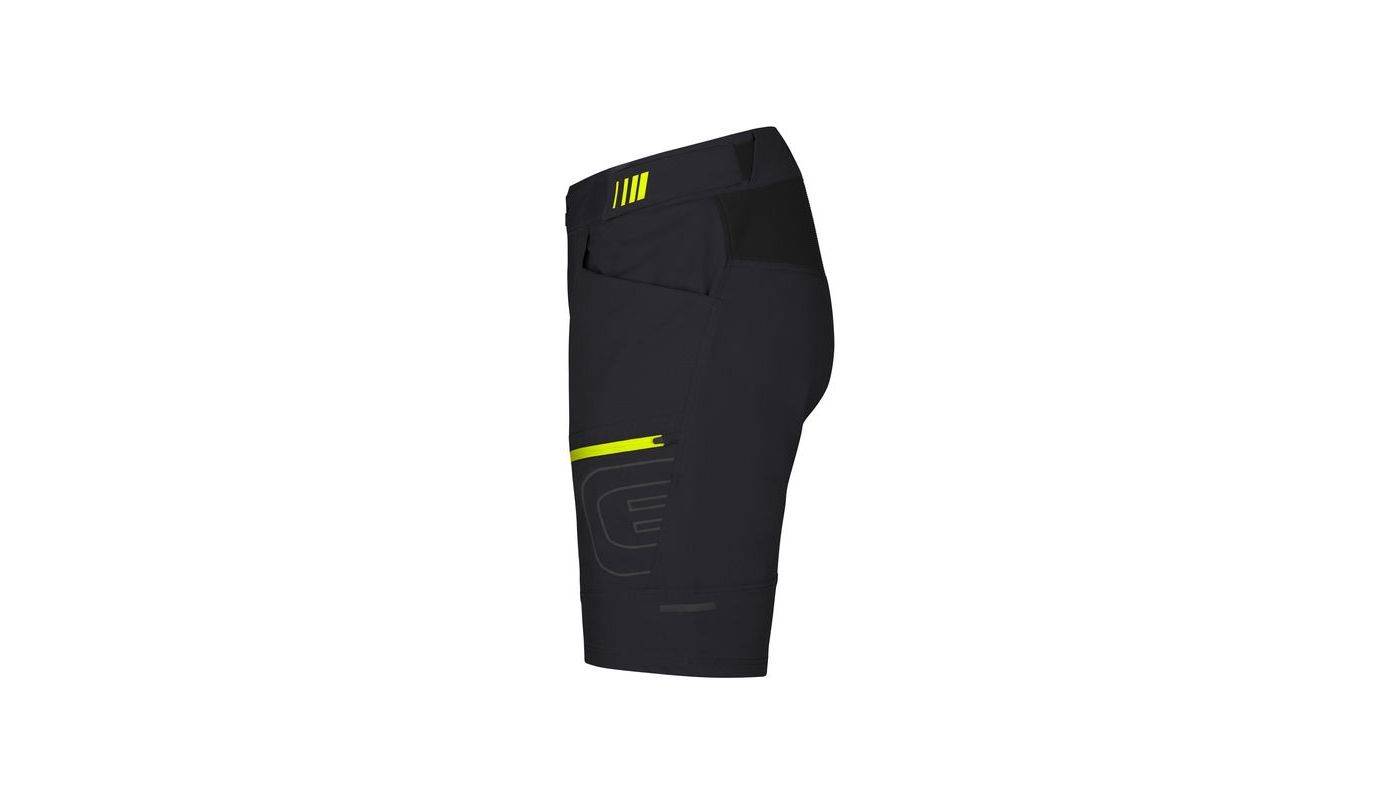 Etape – pánské volné kalhoty FREEDOM 3.0, černá/limeta - 4