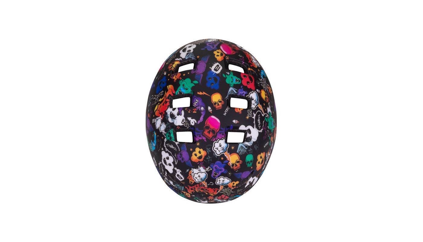 Etape – dětská cyklistická přilba BUDDY, černá/grafika mat - 3