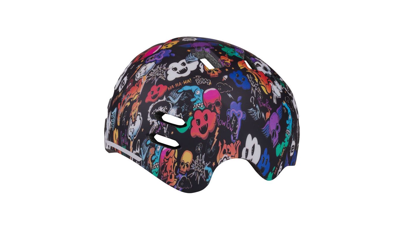 Etape – dětská cyklistická přilba BUDDY, černá/grafika mat - 5