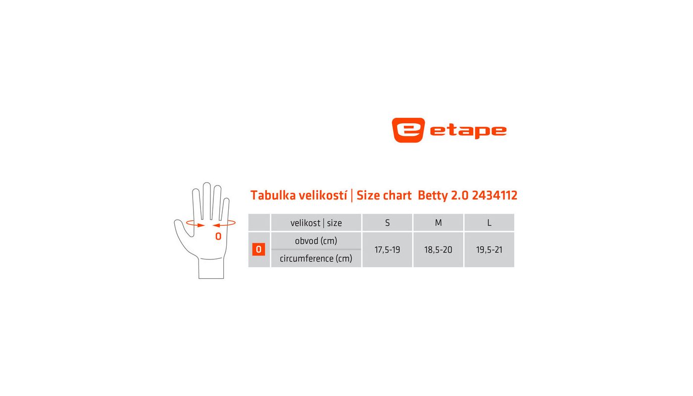 Etape - dámské rukavice BETTY 2.0, černá/růžová - 5