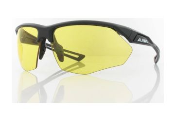 Sportovní brýle Alpina Nylos HR, black matt - yellow - 1
