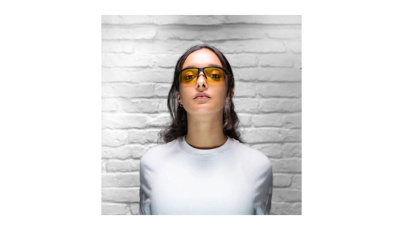 Sportovní brýle Alpina Nylos HR, black matt - yellow - 6