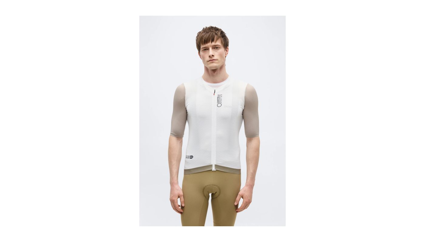 Castelli – pánský dres Corretto  Jersey men"s  - ivory/clay-black - 1