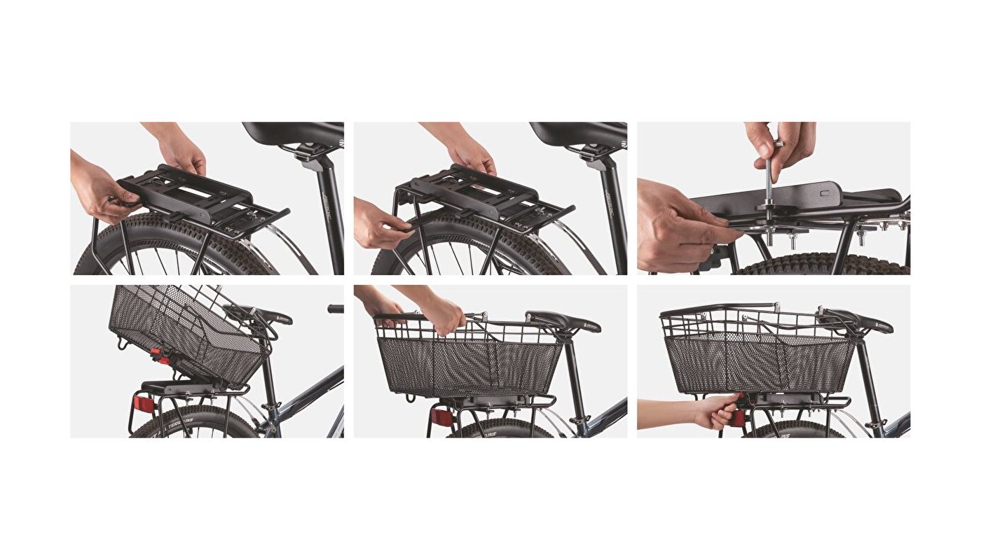 Zadní koš na kolo MAX1 Luxman s rychloupínacím systémem FLEXI-MAX - 7