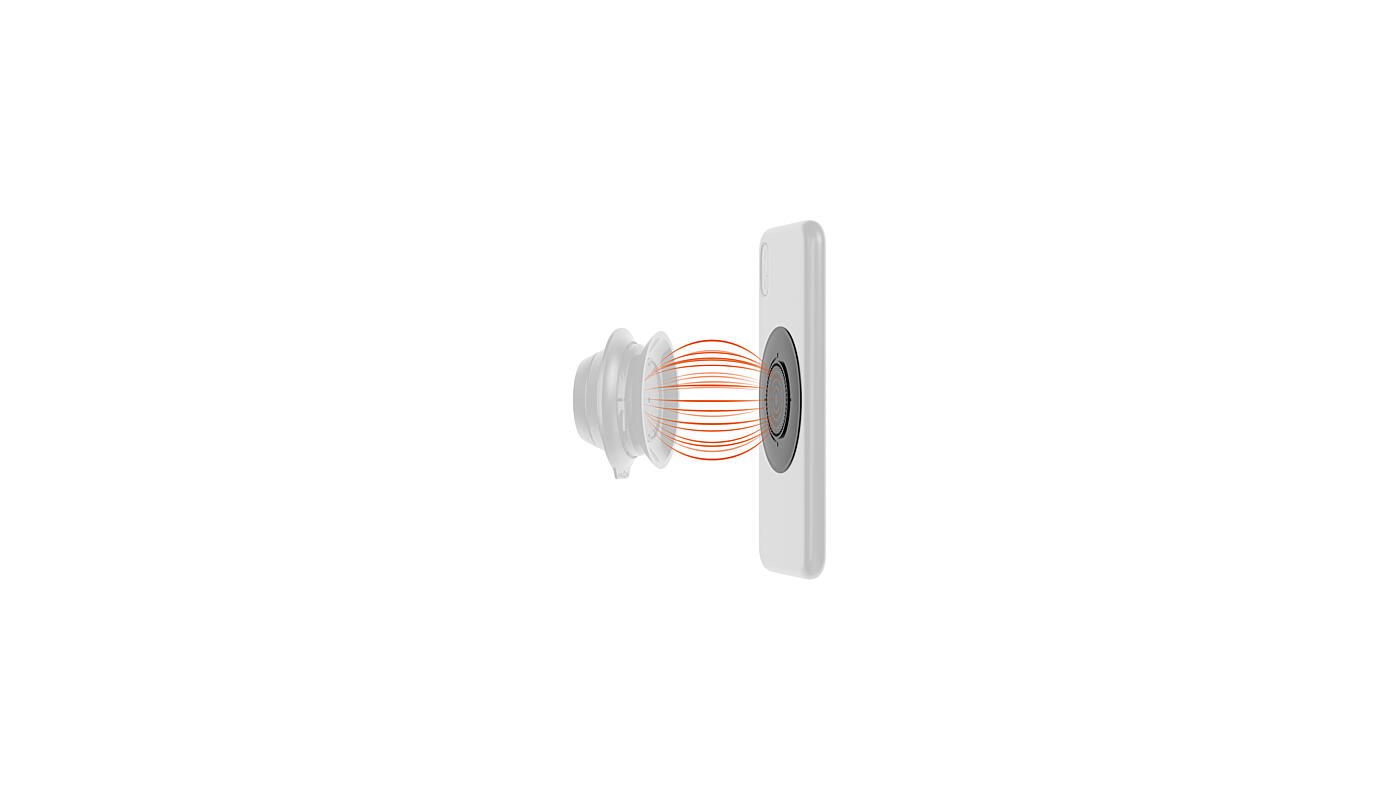 Fidlock VACUUM univerzální magnetický držák - samolepka transparent - 2