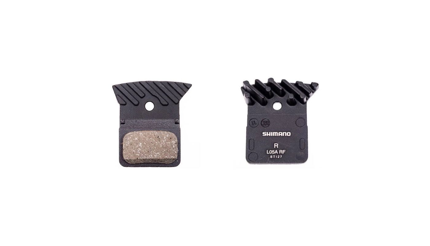 Brzdové destičky Shimano L05A-RF polymerové s chladičem - 1