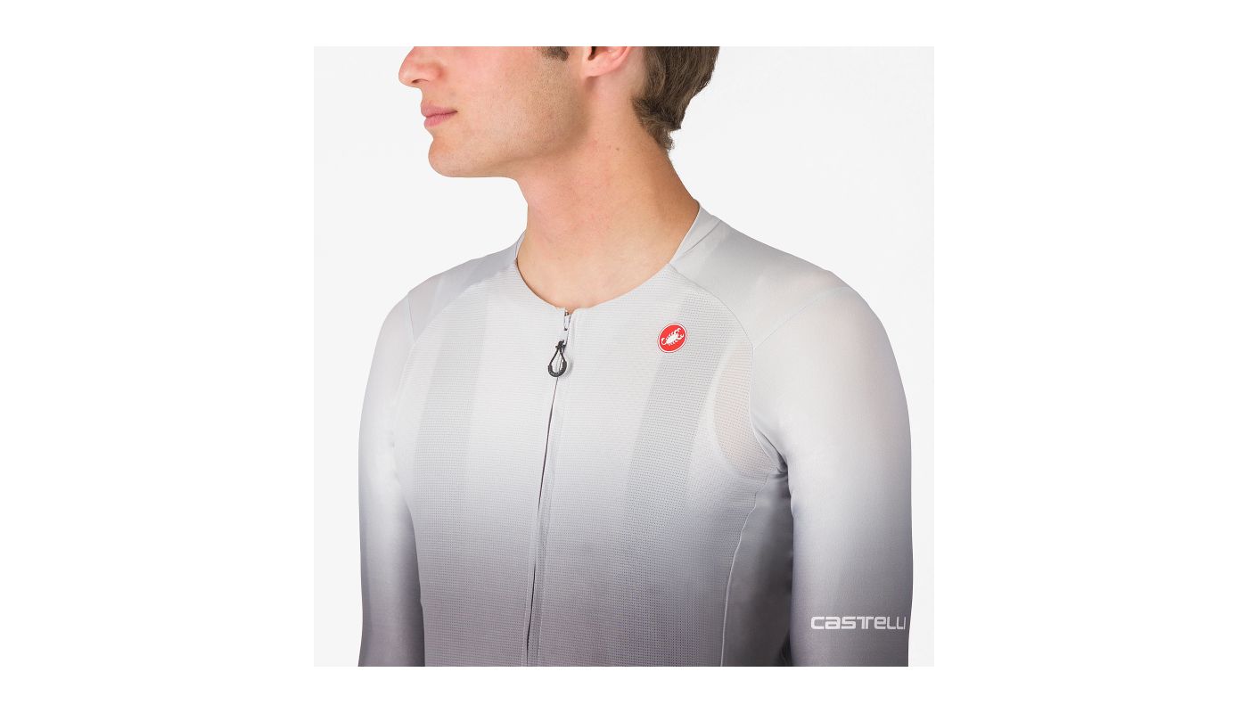 Castelli dres UPF Jersey men"s dl.rukáv / silver gray - 3