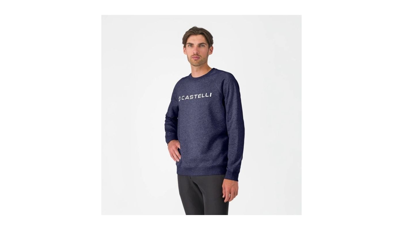 Castelli mikina Logo Sweatshirt ,modrá - 1