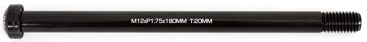 Osa zadní MAX1 Alu12/180 mm, závit M12x1,75 černá - 1