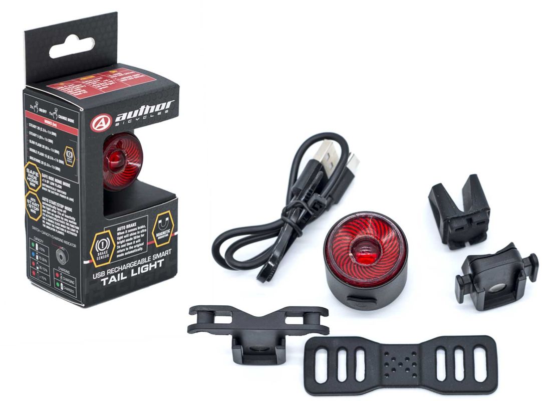 Zadní světlo Author MagSnap Brake Alloy USB 50 lm - 3