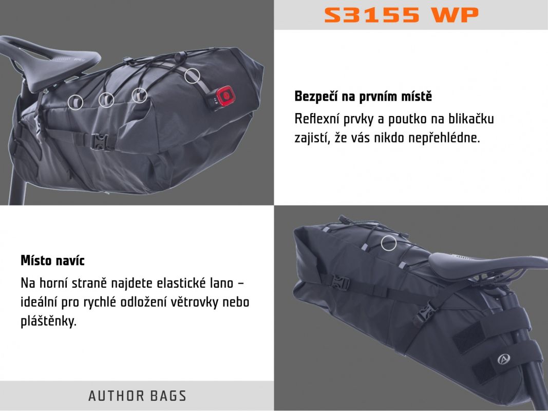 Brašna pod sedlo Author A-S3155 SuMo Waterproof X25 - 2