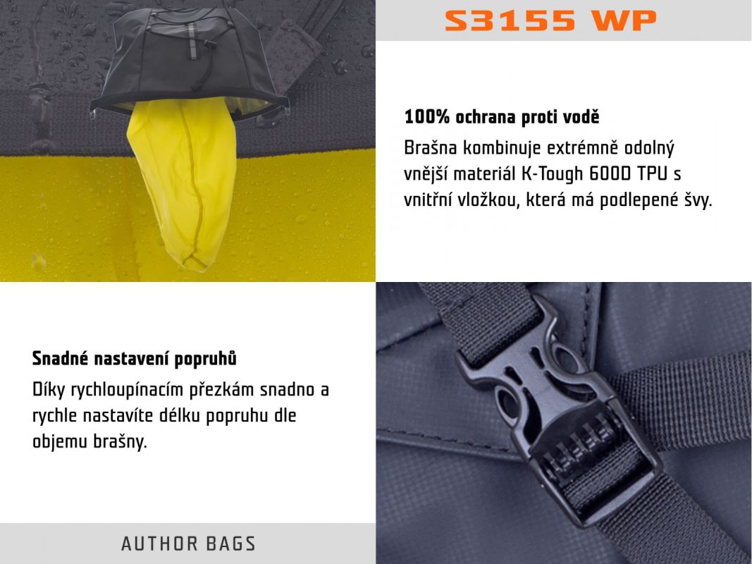 Brašna pod sedlo Author A-S3155 SuMo Waterproof X25 - 8