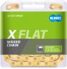 Řetěz KMC X Flattop stříbrný Waxed v krabičce 126 čl. - 2
