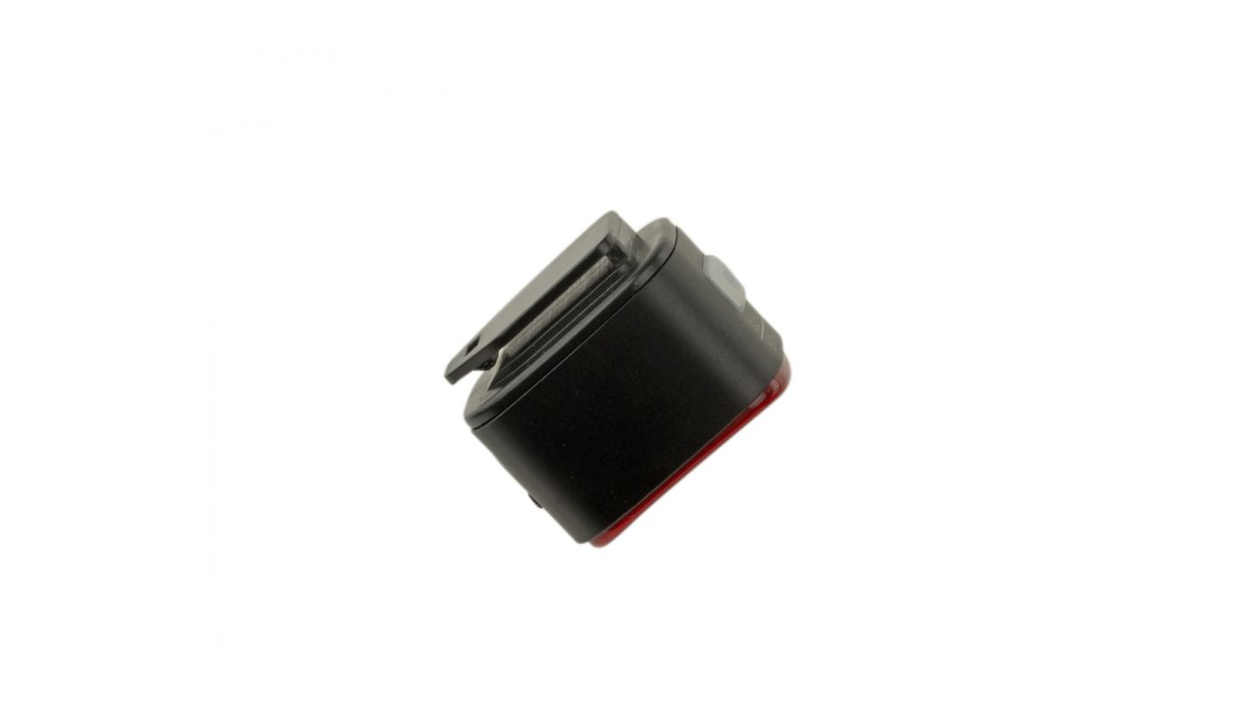 Světlo zad. Cubus USB CobLed 50 lm černá/červené-sklo - 4 Světlo zad. Cubus USB CobLed 50 lm černá/červené-sklo - 4