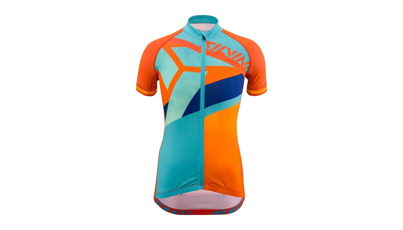 Silvini Juniorský cyklo dres Tanaro CD1433,orange-sky 158-164 - 1