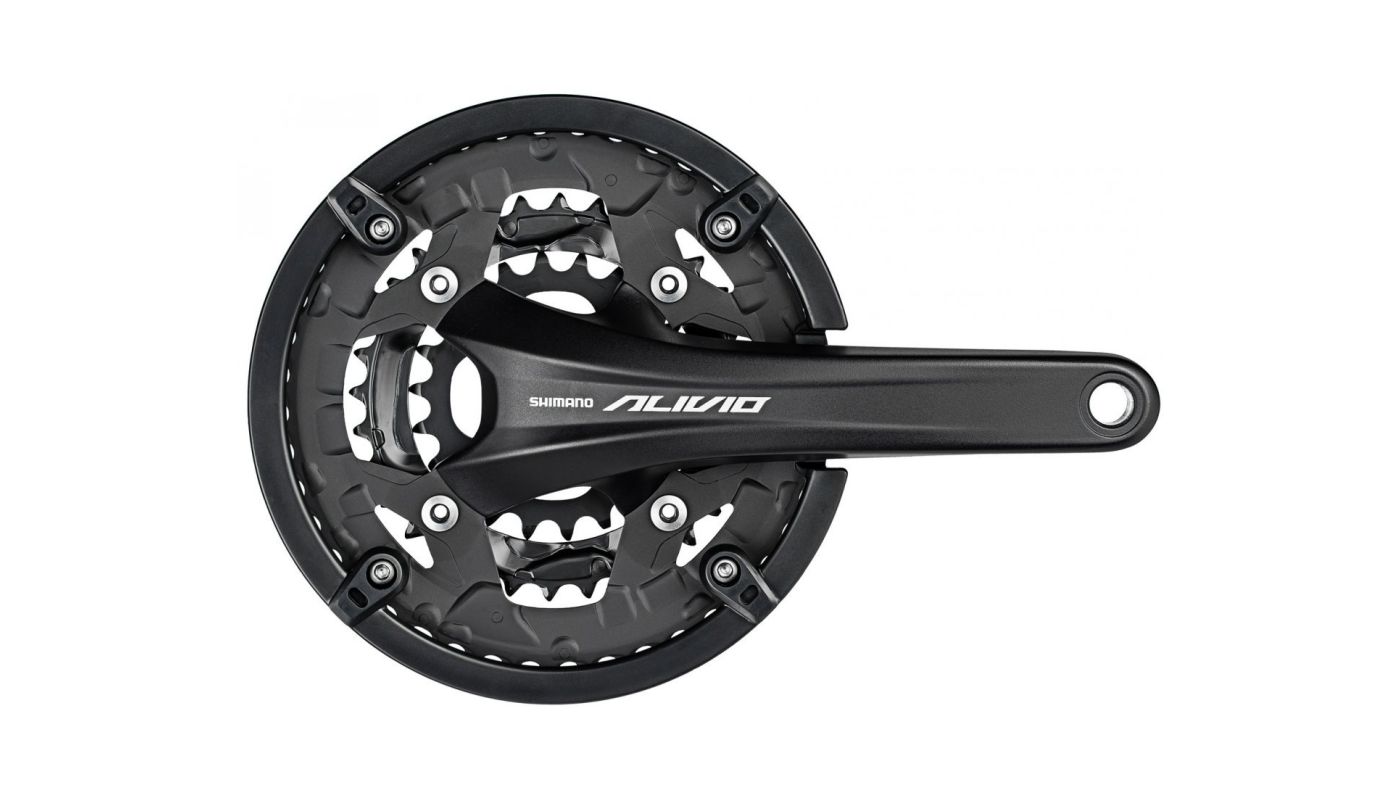 Kliky Shimano Alivio FC-T4060 48-36-26 černé s krytem bez BB misek - 1