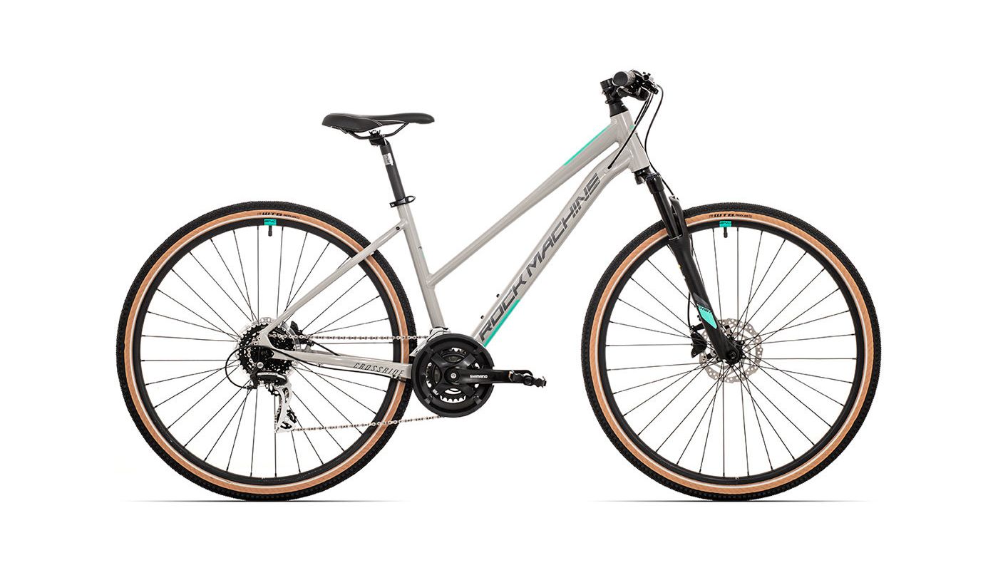 Rock Machine CrossRide 300 lady gloss light grey/dark grey/mint 2022 - 1