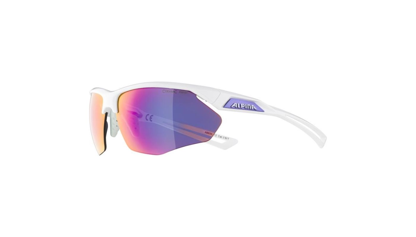 Sportovní brýle Alpina Nylos HR,white-purple - 2
