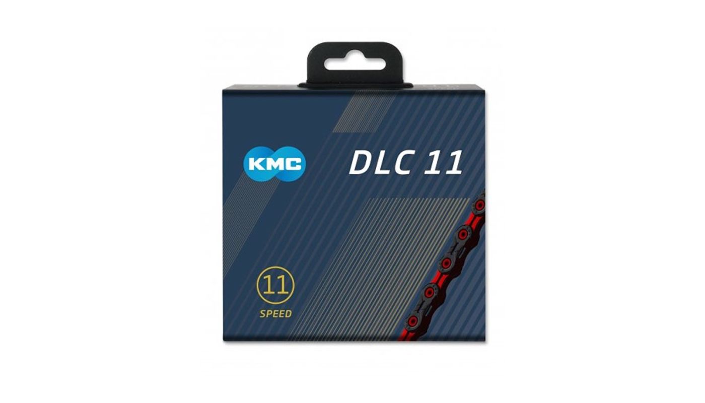 Řetěz KMC DLC 11 Super Light červeno/černý v krabičce118 čl. - 2