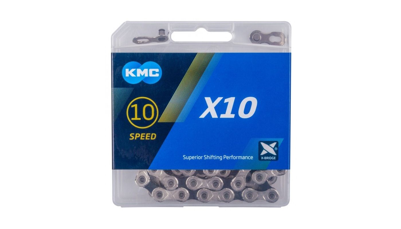 Řetěz KMC X-10.93 stř/šedý v krabičce 114 čl. - 1