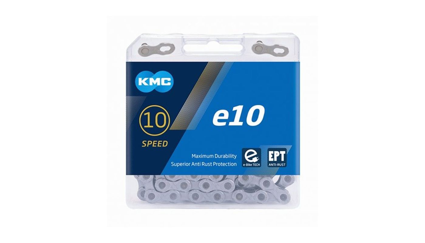 Řetěz KMC e10 E-bike EPT šedý v krabičce 136 čl. - 1