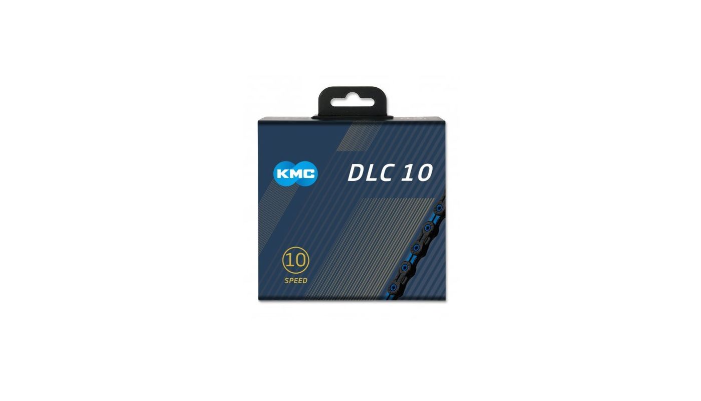 Řetěz KMC DLC 10 Super Light modro/černý v krabičce 116 čl. - 2