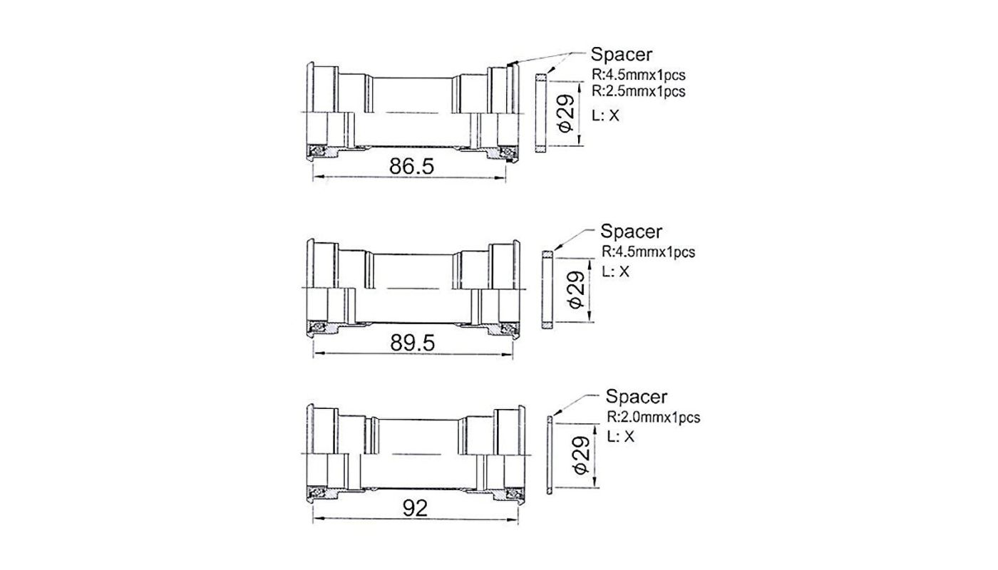 Osa MAX1 Evo Dub PressFit MTB černá - 4