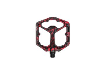 Pedály CRANKBROTHERS Stamp 7 Small Splatter Paint Red - 1