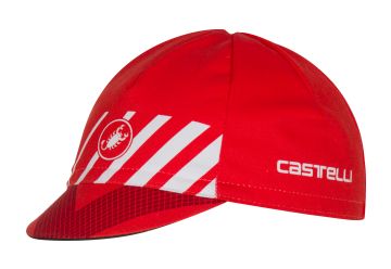 Čepice Castelli Velocissimo Cap , Red/white - 1
