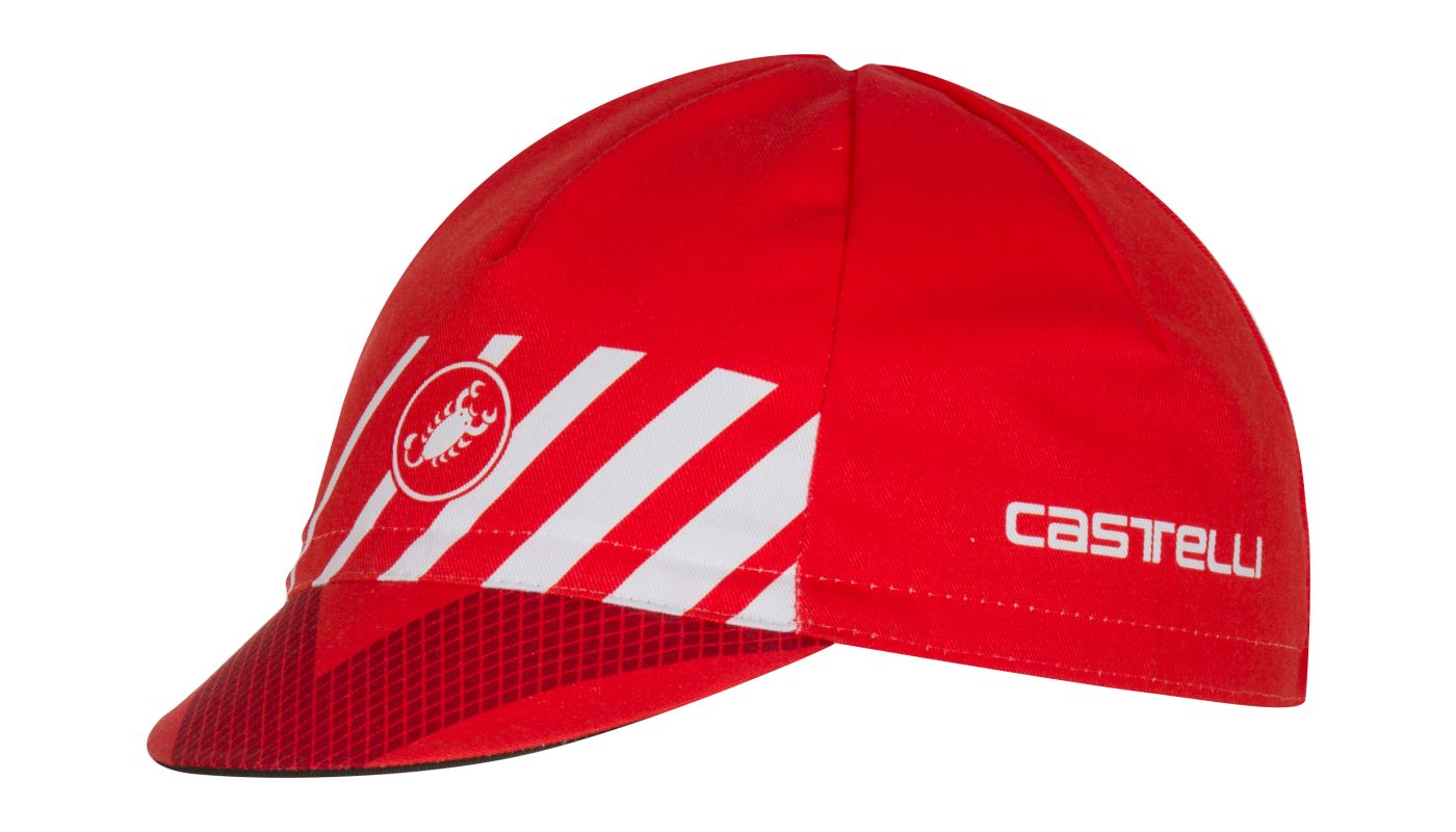 Čepice Castelli Velocissimo Cap , Red/white - 1