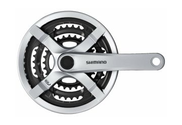 Kliky Shimano FC-TY501 42/34/24 Stříbrné s krytem 175mm - 1