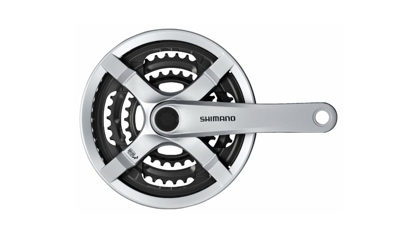 Kliky Shimano FC-TY501 42/34/24 Stříbrné s krytem 175mm - 1