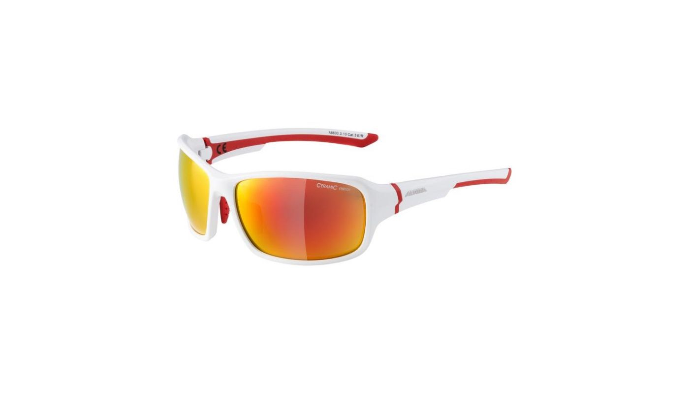 Sportovní brýle Alpina Lyron, white matt-red - 1