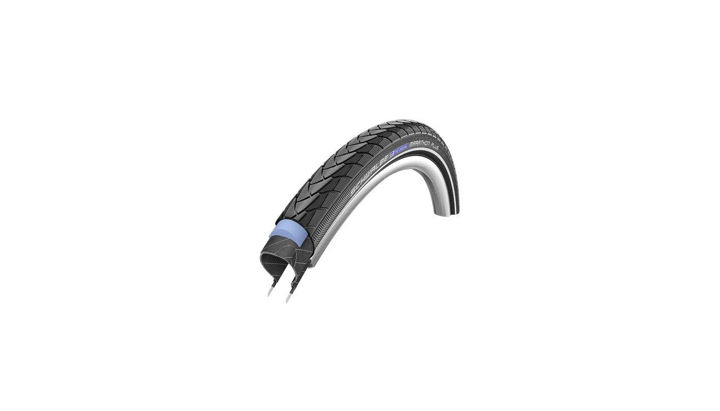 Plášť Schwalbe - Marathon Plus 26x1.35 SmartGuard černá+reflexní pruh neskl. - 1