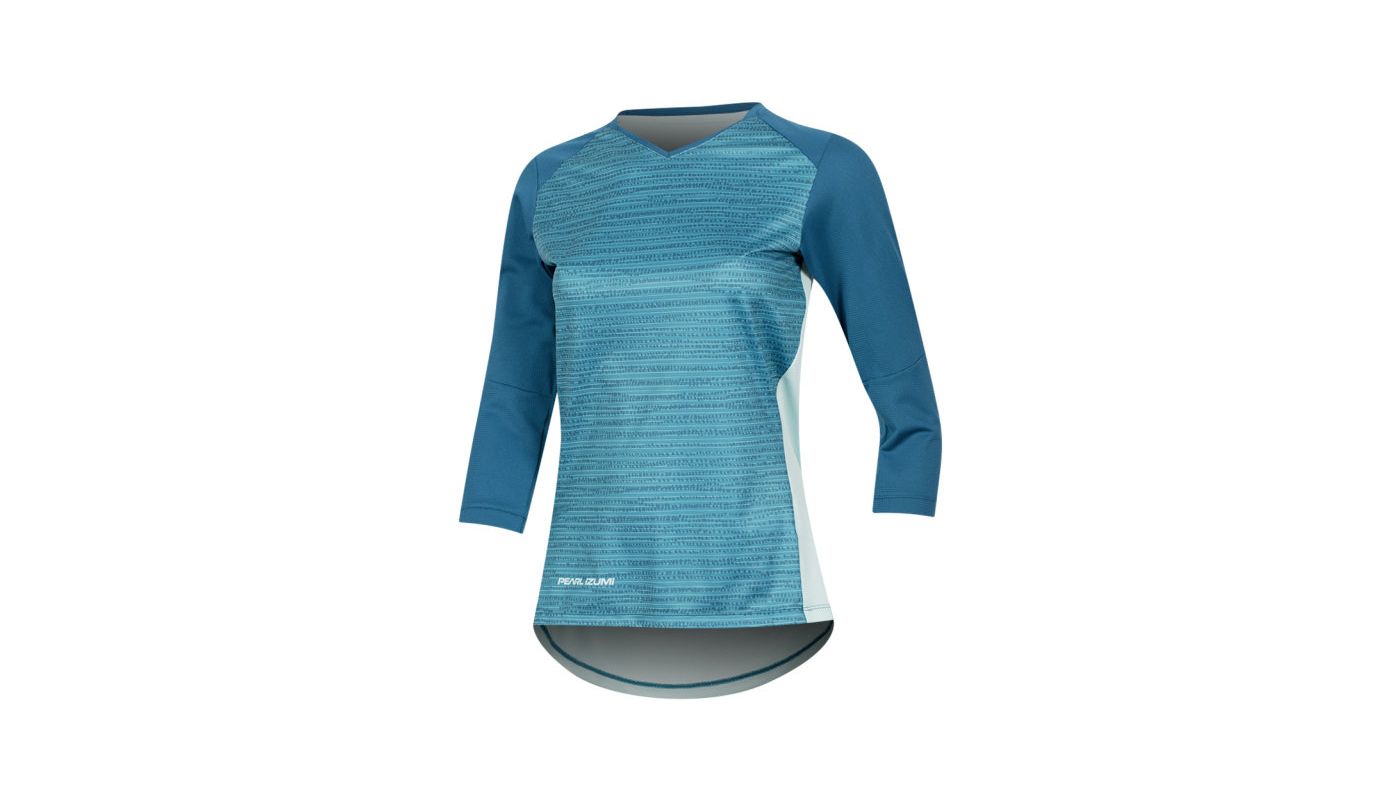 PEARL iZUMi W LAUNCH 3/4 SLEEVE dres, TEAL/GLACIER VERT - 1