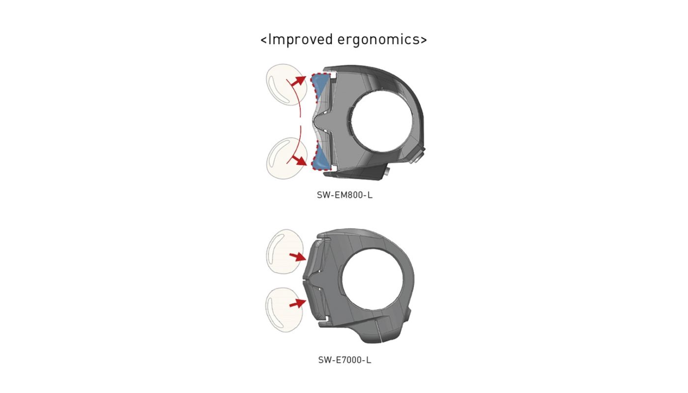 Tlačítka Shimano STePS SW-EM800 levá - 3