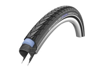 Plášť Schwalbe Marathon Plus 26x1.75 SmartGuard černá+reflexní pruh - 1