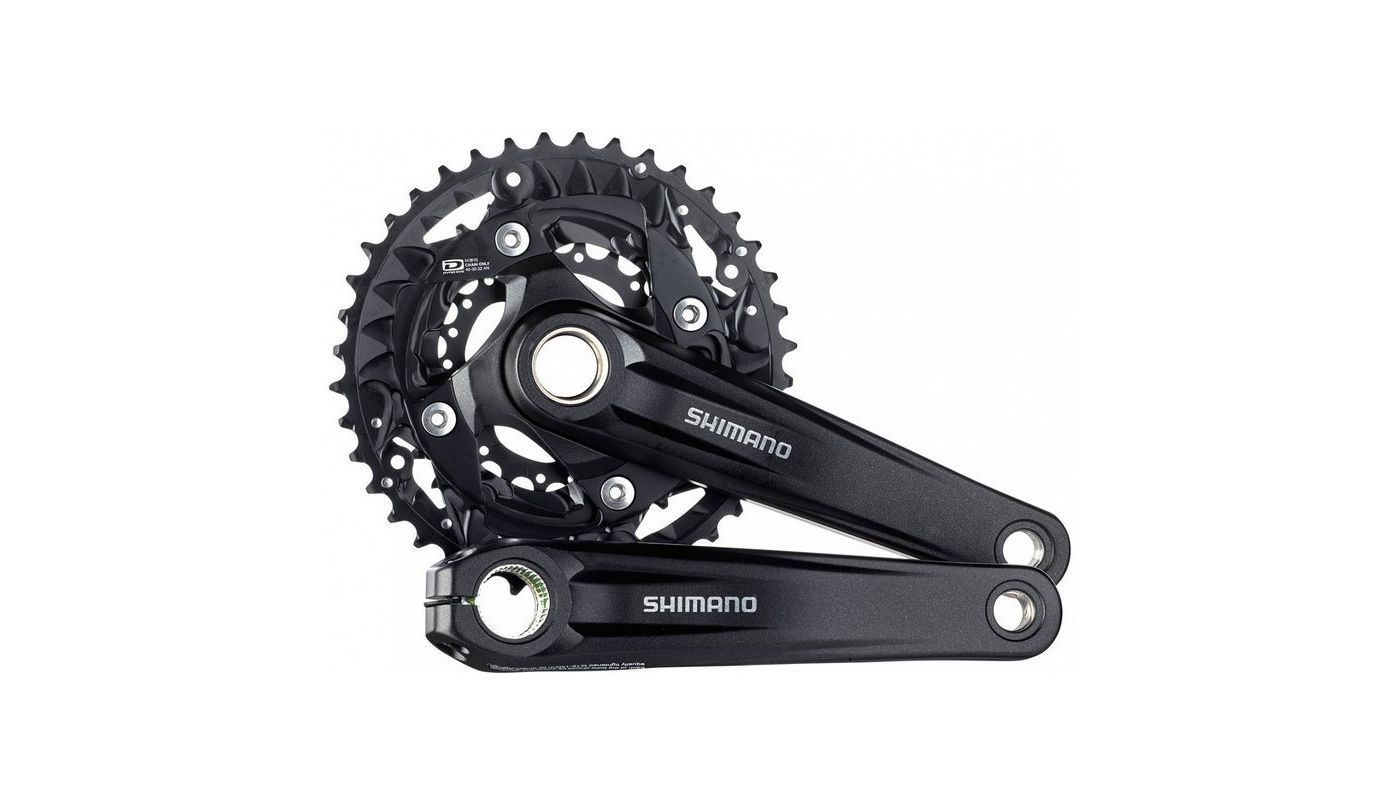 Kliky Shimano Deore FC-MT500 40/30/22 Černé bez BB misek - 1