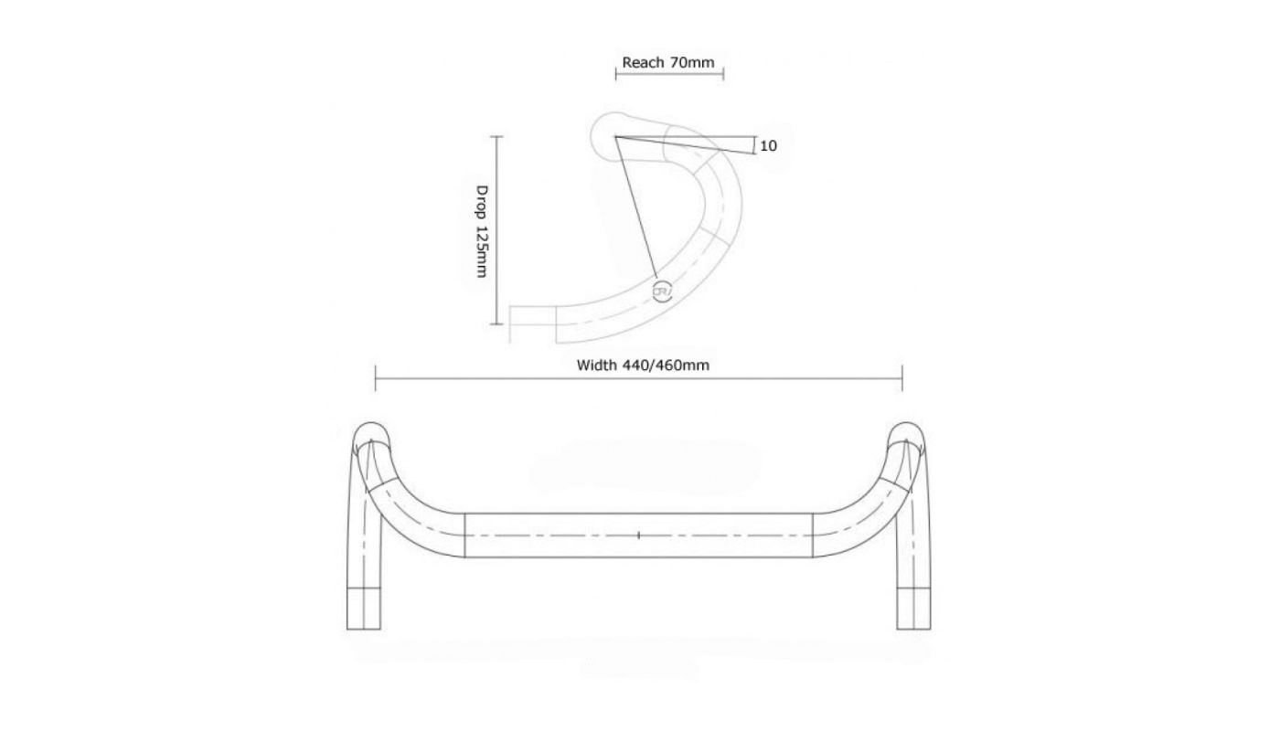 Řidítka Author - ACO-HB-Gravel X8 - černá - 5 Řidítka Author - ACO-HB-Gravel X8 - černá - 5