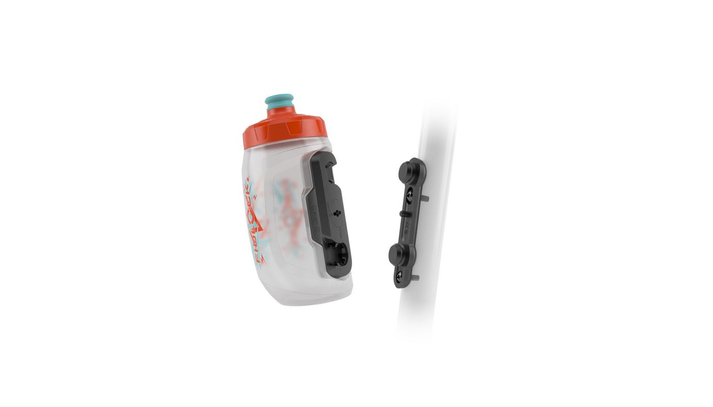 CYKLISTICKÁ LÁHEV FIDLOCK TWIST SET DĚTSKÝ - ORANGE/BLUE 450ML - 1