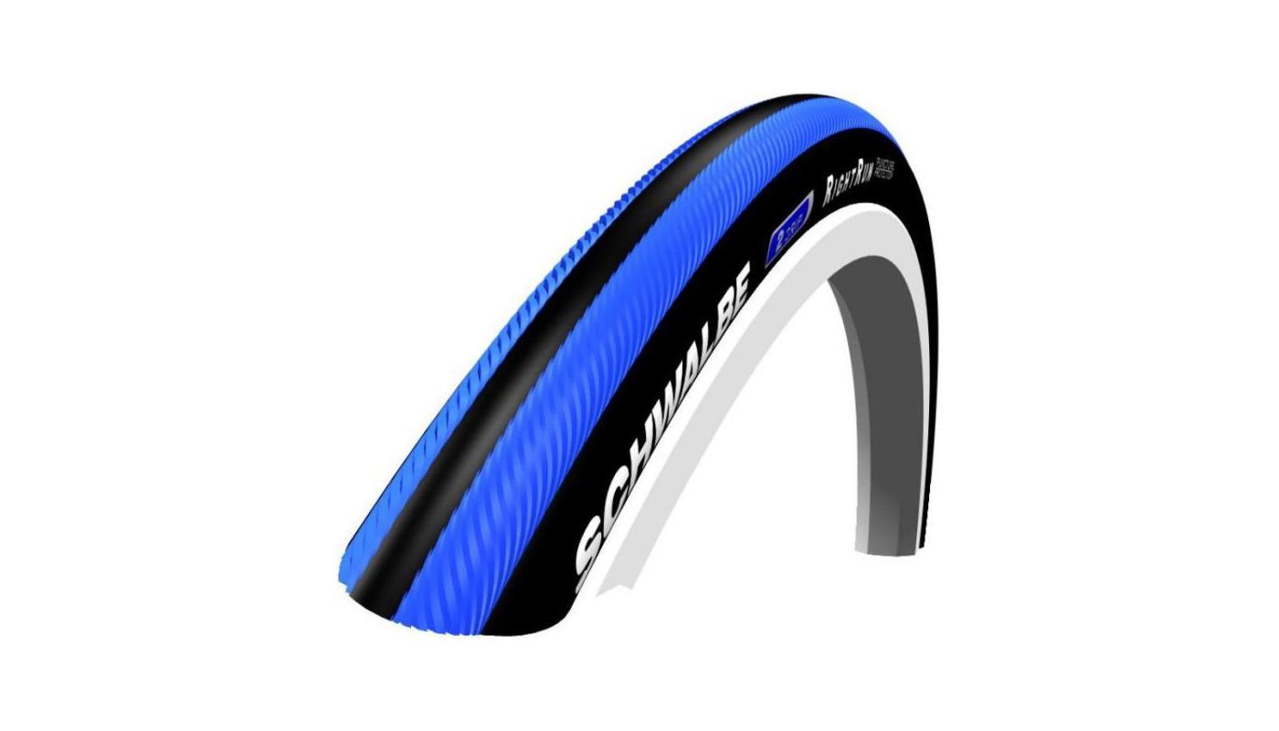 Plášť Schwalbe RightRun 24x1.0 modré pruhy KevlarGuard - 1