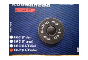 Zátka BBB - BAP-02 Roundheat Carbon mat. - 1