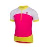 Etape – dětský dres PEDDY, růžová limeta - 1