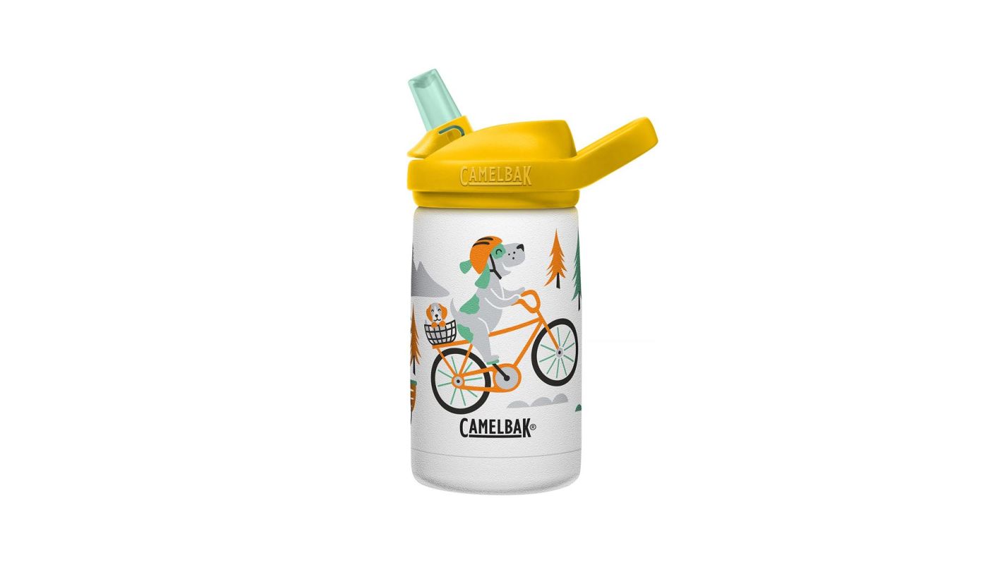 Láhev CamelBak Eddy+ Kids Vacuum Stainless 0,35l Biking Dogs - 1