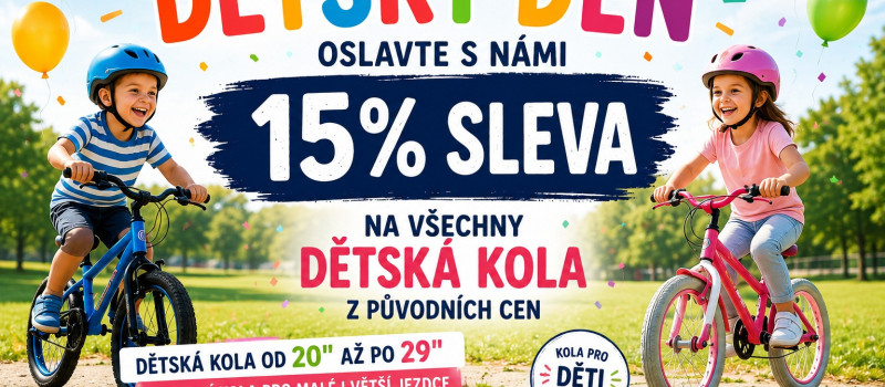 Dětský den: jak vybrat dětské kolo + 15 % sleva